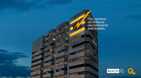 MACH building with Hydro-Quebec logo